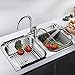 Dish Rack, Aiduy Roll Up Dish Drying Rack Dish Drainer Over the Sink Drying Rack Folding Sink Rack for Kitchen - Premium Stainless Steel