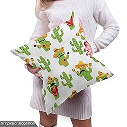 Ambesonne Cinco de Mayo Fabric by The Yard, Funny