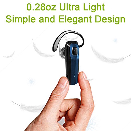 Masentek M26 Bluetooth Headset V4.1 Cordless Handsfree Blue Earpiece w/ Noise Cancelling Mic for iPh - //coolthings.us