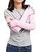 Sheeper Youth Womens Arm Warmers Sleeves Cover Summer UV Sun Protection For Outdoor Volleyball Sports Driving Cycling Running Fishing Clambing Pink