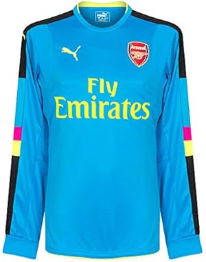 2016-2017 Arsenal Puma Away LS Goalkeeper Shirt (Blue)