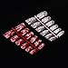 Lookatool 144pcs Mixed Set False Nail Tips Artificial Fake Nails Art Acrylic Manicure Gel