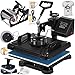 Mophorn Heat Press 12x15 Inch 5IN1 Heat Press Machine Transfer Combo Swing-Away Heat Press Machine for T Shirt Mug Plate Hat Press
