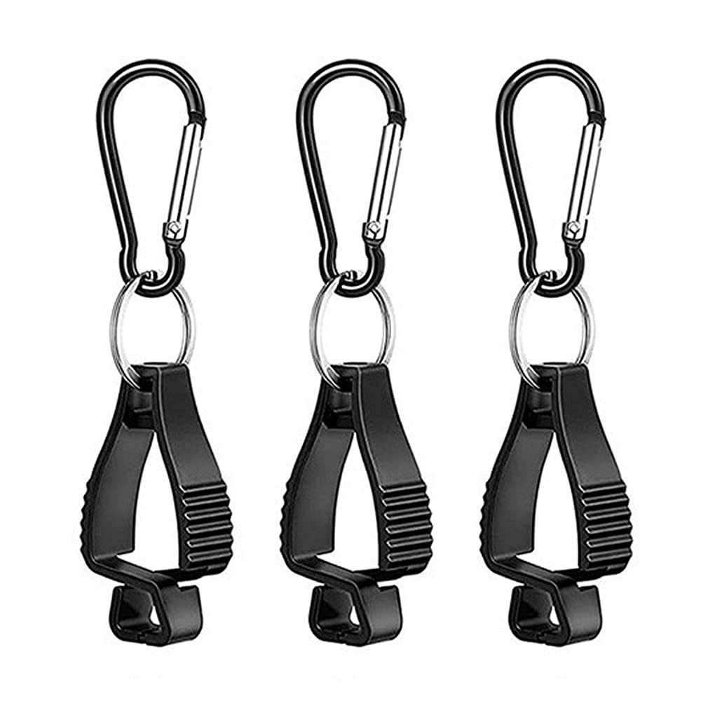 KONAMO 3 Pcs Work Glove Clip Glove Grabber Clip,Glove Clip Holder Welding Glove Clamp Grabber Holder Labor Glove Keeper Hanger(Black) white 5h5