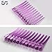 SENREAL 12Pcs Hair Accessories Salon Hair Clips Metal Hairdressing Sectioning Dividing Duck Bill Clips Clamp Hair Styling Clips Hairpin (Rose Red)