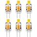 KINDEEP G4 COB LED Bulb, 1W (10W Halogen Bulb Replacement), AC/DC 12 Volt, Not Dimmable, Daylight White 6000K, Pack of 6