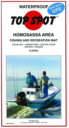 Top Spot Fishing Map for Homosassa Area (Best Fishing Spots In Florida)