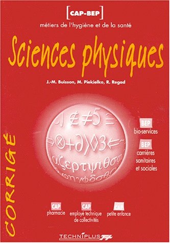 Sciences physiques, CAP-BEP