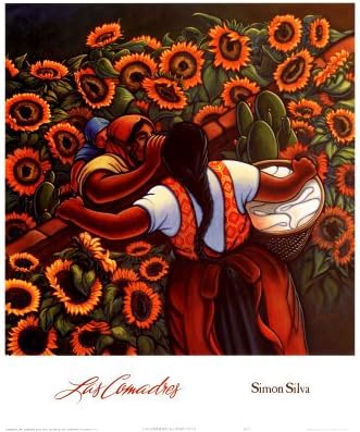 Las Comadres Art Poster Print by Simon Silva, 24x28