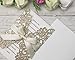 ponatia 25PCS 5.12 x 7.1 '' Gold Glitter Laser Cut Wedding Invitations Cards with Envelopes for 5x7 Invitation Cards Wedding Baby Bridal Shower Engagement Sweet 16 Birthday Invite