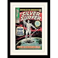 iPosters Marvel Silver Surfer Doomsday Man Framed & Mounted Print - Overall Size: 36 x 46 cm (14 x 18 inches) Mount Size: 30 x 40 cm