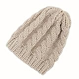Baby Hat,Leegor Newborn Infant Knitting rosette Wool Twist Hat Soft Cap (Beige)