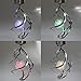 iwish Romantic Solar Power Colorful 7 Colors Changing Wind Chime Rotating LED Hanging Light