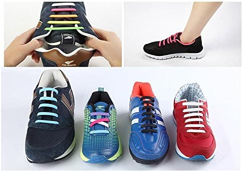 Dodjvi No Tie Shoe Laces, Silicone Shoelaces Lock Bands for Adult Sizes DIY, Eco-Friendly &amp; Waterproof