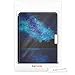 kwmobile Case Compatible with Kobo Aura Edition 2 - PU e-Reader Cover - Cosmic Forest Blue/Black
