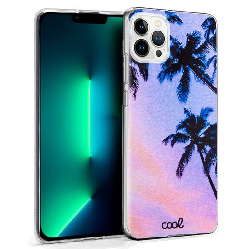 Cool Case for iPhone 13 Pro Drawings Beach multicoloured
