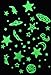 University Games Great Explorations Star Explosion Glow In The Dark Ceiling Stars & Planets 725 Piece & Constellation Star Map Lifetime Glow Guarantee, Multi