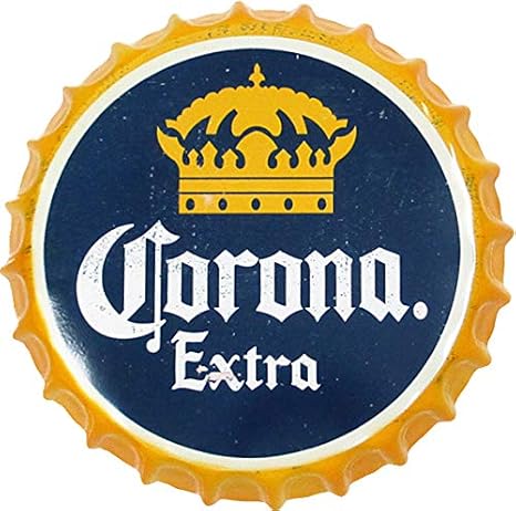 Buy Vinoxo Corona Large Metal Tinplate Beer Bottle Caps Wall