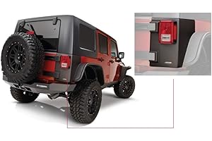 Bushwacker Trail Armor Rear Corner Covers | 2-Piece Set, Black, Textured Finish | 14010 | Fits 2007-2018 Jeep Wrangler JK Unlimited