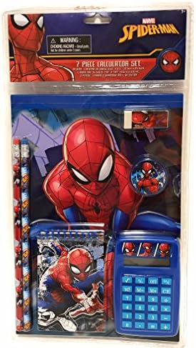 Spiderman 7 Piece Calculator Set For Kids
