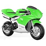 MotoTec Phantom Gas Pocket Bike 49cc 2-Stroke Engine Green
