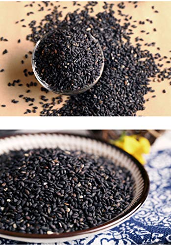 ONETANG Organic Black Sesame Seeds, Low Temp Roasted, Non-GMO, Gluten-Free, HACCP, Vegan, 7.76 oz Pots (Pack of 2)