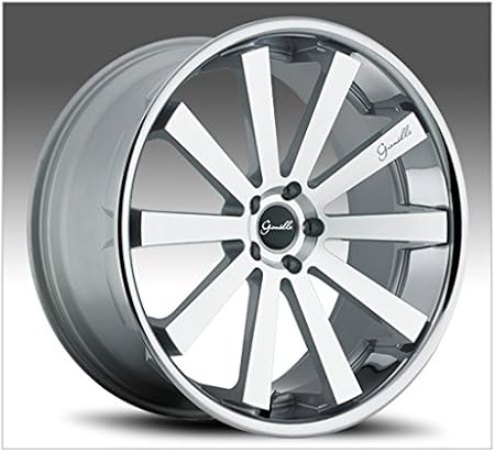 Amazon ジオバンナ 4本セット Gianelle Santo 2ss 24インチ 6h 139 7 クローム ステンレスリップ タイヤ ホイールセット 車 バイク