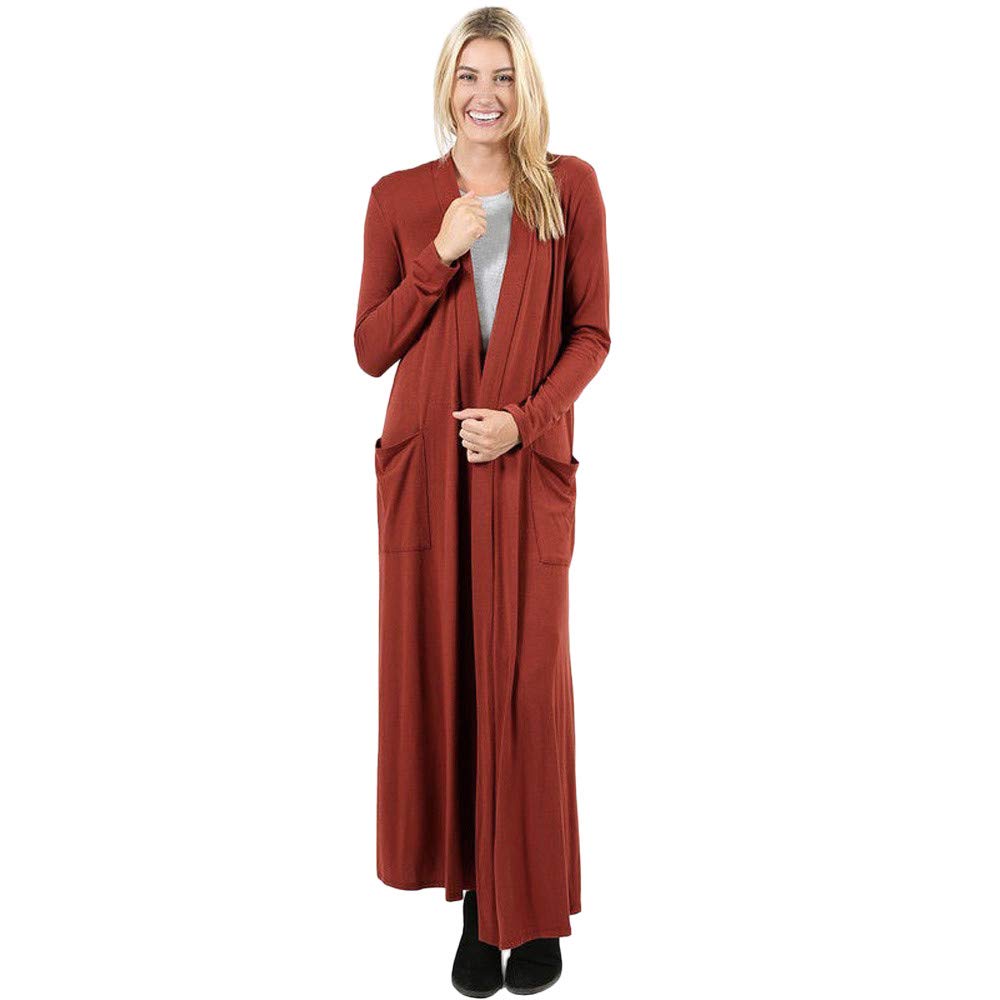 Amazon Com Women S Coat Women Full Length Maxi Cardigan