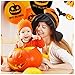 Balloons For Halloween - 100% Natural Latex - Biodegradable - Orange & Black - Scary Pumpkin Design - Frightening Decorations - 40 Balloons - Celebrate With Family & Friends