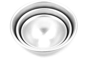 3D Silver Aluminum Alloy Ball Sphere Cake Baking Mold Tin Kitchen Bakeware Set Stylish