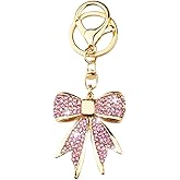 Bling Bow Keychain for Handbag Purse Charms for Bag Backpack Coquette Keychain for Women Girls Glitter Accessories Y2k Charm