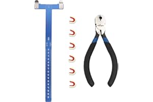 Perogen Archery Bow String Points Nock Pliers Set T Shape Arrow Bow Square Ruler Nocking Point Buckles for Recurve Bow