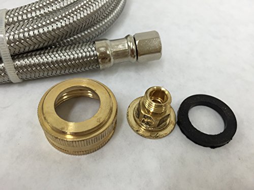 The Easy-Clean Auto-Fill Water Bowl with (5-Foot) Long Stainless Steel Hose