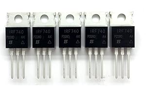 XYWSH 5pcs IRF740 TO-220 Power Sic MOSFET Transistor IRF740PBF N-CH 400V 10A Mosfets Transistor