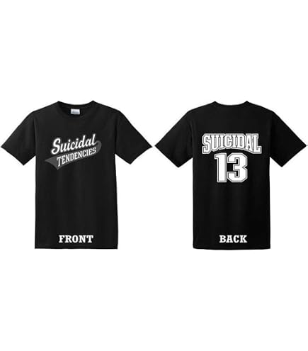 Suicidal Tendencies Official FlipSkull T-Shirt + Sticker Black