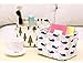UQueen Fashion Creative Household Desktop Ambry Cotton Linen with handle Sundry Cloth Cosmetic Storage Basket Box Case Organizer (Tree)