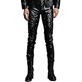 mens fake leather pants