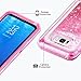 Coolden Floating Glitter Case for Galaxy S8 Plus, Luxury Sparkle Bling Quicksand Cover Shockproof Bumper Dual Layer Anti-Drop PC Frame TPU Back for Samsung Galaxy S8 Plus (Pink)