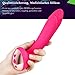 Louviva Vibrating G-spot Vibrator - Rechargeable Vagina and Clitoris Stimulation Dildo Massager - 25 Speeds Powerful Vibration Motors - Best Adult Sex Toys for Women. by Louviva