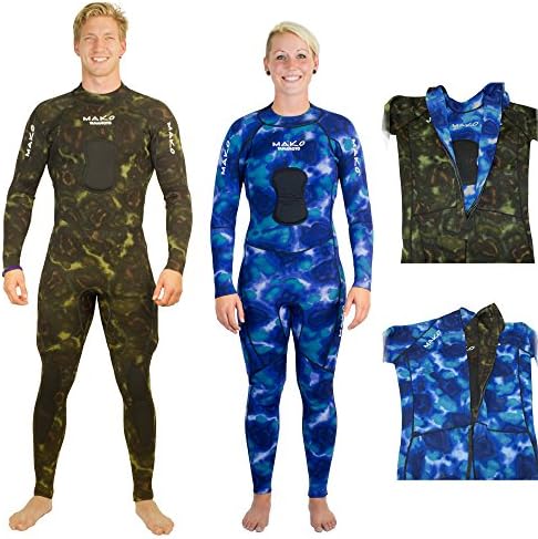 MAKO Spearguns Spearfishing Camo Reversible Yamamoto 2mm Wetsuit