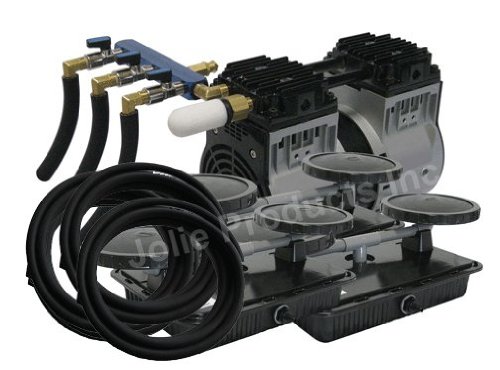 EasyPro PA66 Rocking Piston Pond Aeration System 1/2 HP Kit with Tubing
