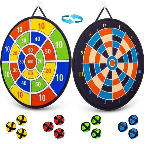 ROYPOUTA Dart Board for Kids, 26 inch Velcro Dart Board with Balls for