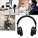 Acekool 50hr Wireless Headphones Over-Ear, HiFi Stereo Bluetooth Headset, Crystal Clear Sound, Quick Charge, Soft Memory Earmuffs, Mic and Wired Mode for PC/ Tablets/ Cellphone/ TV