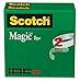 Scotch Magic Tape, 2 Rolls, Numerous Applications, Invisible, Engineered for Repairing, 1/2 x 2592 Inches, Boxed