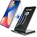 Wireless Charger, MP-MALL QI Fast Charging Pad Stand for Samsung Galaxy S9 Plus / S9 / Note 8 / S8 / S8 Plus, iPhone X / 8 / 8 Plus, LG G5/G4/V10 and All QI-Enabled Devices [No AC Adapter]