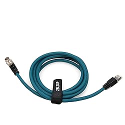 ZBLZGP Right Angle M12 8 Position X-Code Male to