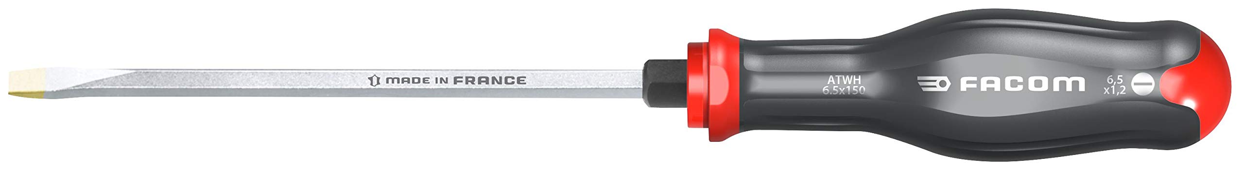 Facom ATXH 6.5X150 - ProTwist Screwdriver For Slotted Screws - Hexagonal Blades - 6.5x150mm