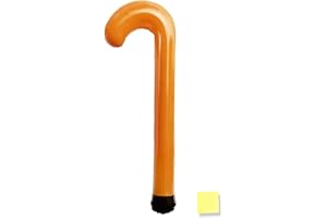 Blvochnnt 35In Inflatable Cane Prop,Kids 100th Day of School Old Age Lady Man Costume Accessories for Halloween Party Supplies,Birthday Decoration,Retirement Gag Gift with Repair Sticker