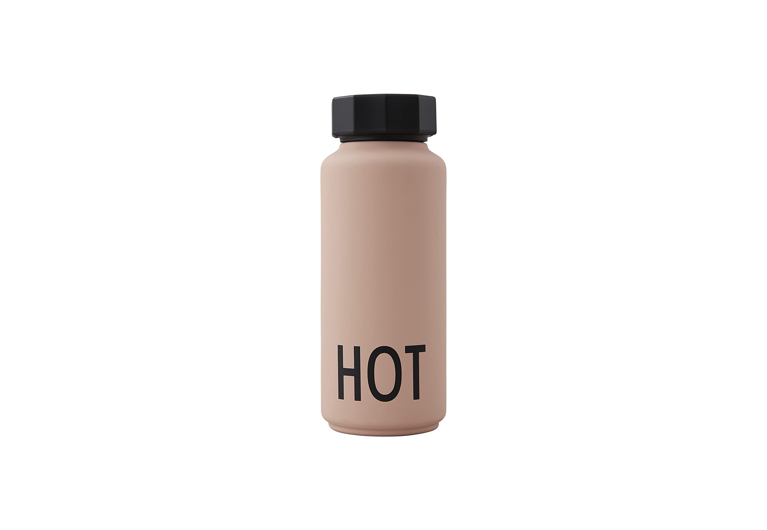 Design Letters Insulated Stainless Steel Water Bottle | 500 ml | Double Walled Vacuum Flask for hot and Cold Water | Thermos Flask for Travel and Gym | BPA and BPS-Free | Pink Water Bottle — image 1