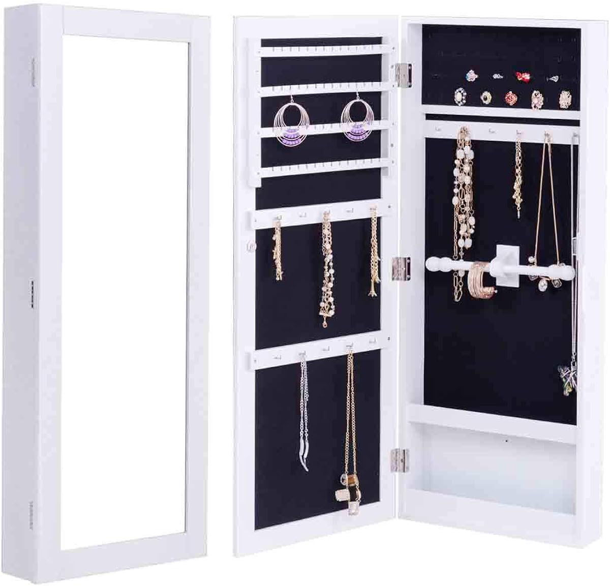 DREAMADE Hängender Schmuckschrank, Spiegelschrank Wandspiegel